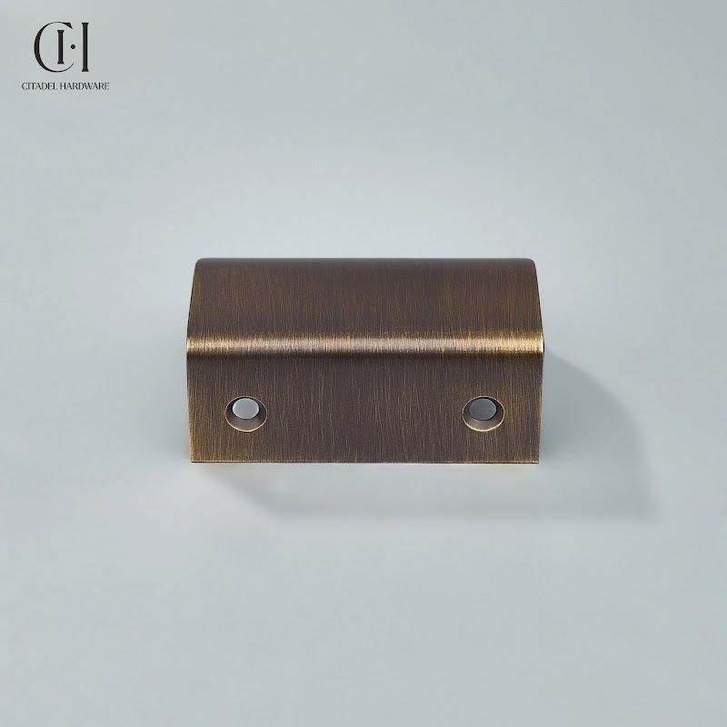 Cresta Brass Curve Cabinet Pull – Antique Bronze - View 4