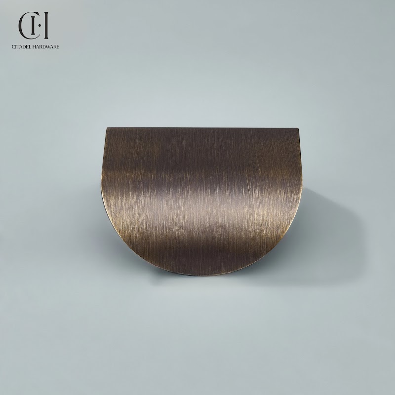 Cresta Brass Curve Cabinet Pull – Antique Bronze - View 5