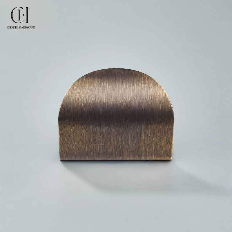 Cresta Brass Curve Cabinet Pull – Antique Bronze - View 6