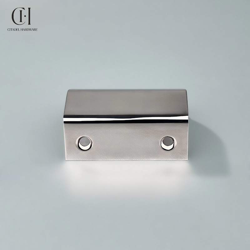 Cresta Brass Curve Cabinet Pull – Polished Nickel - View 3