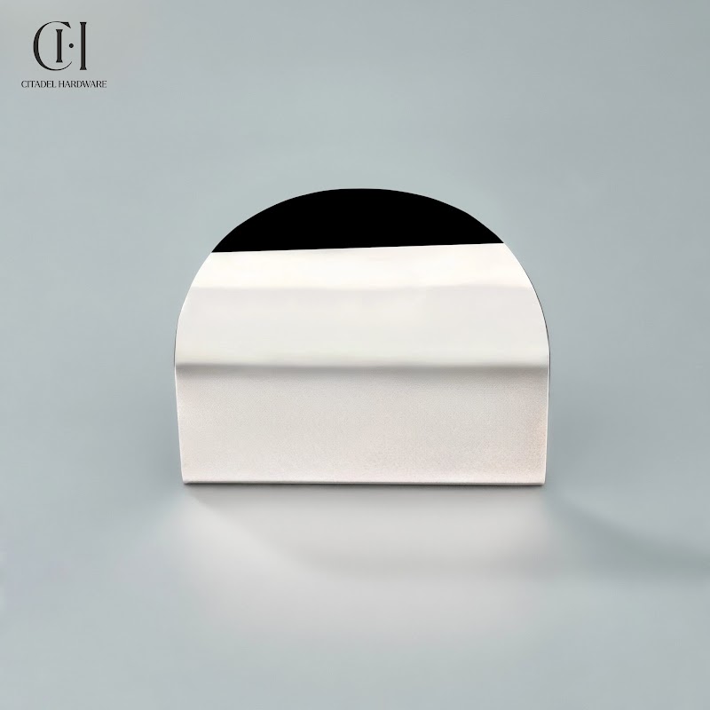 Cresta Brass Curve Cabinet Pull – Polished Nickel - View 4
