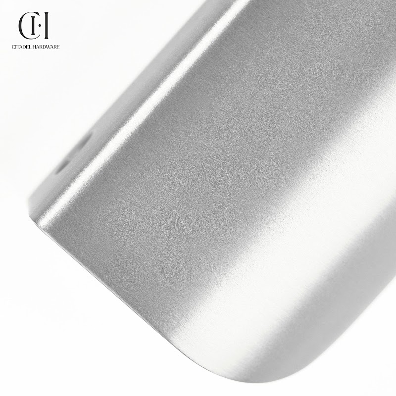 Cresta Brass Curve Cabinet Pull – Silver - View 3