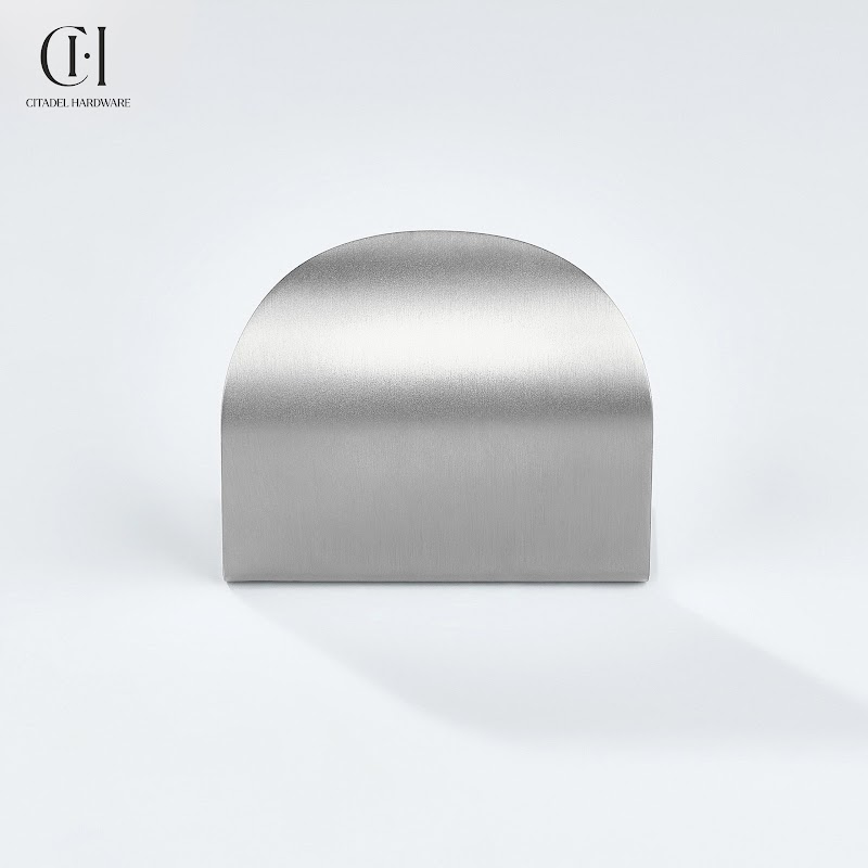 Cresta Brass Curve Cabinet Pull – Silver - View 4