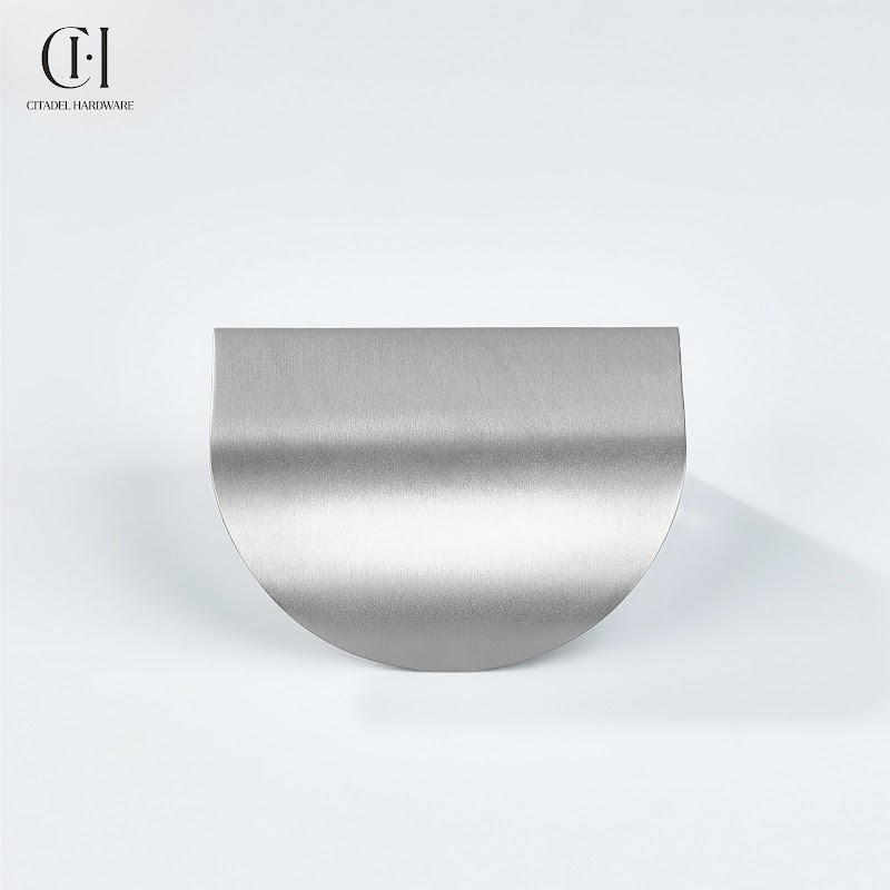 Cresta Brass Curve Cabinet Pull – Silver - View 5