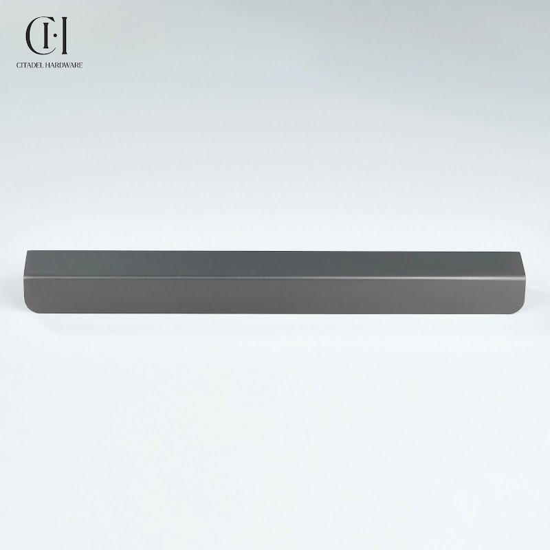 Sierra Curve Lip Pull Brass Handle – Gunmetal - View 5