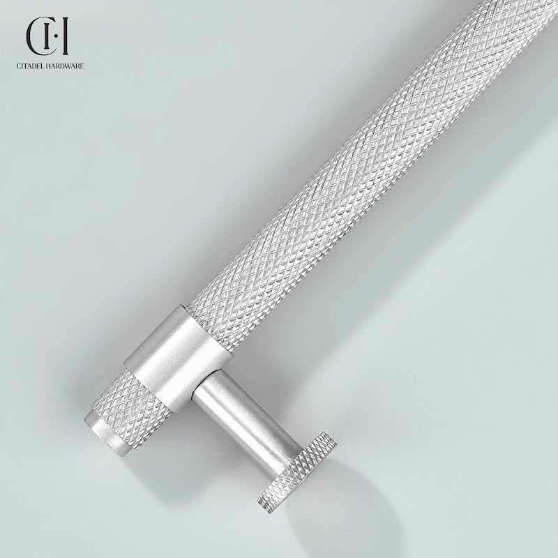 Blanc Knurled Silver by Citadel Hardware