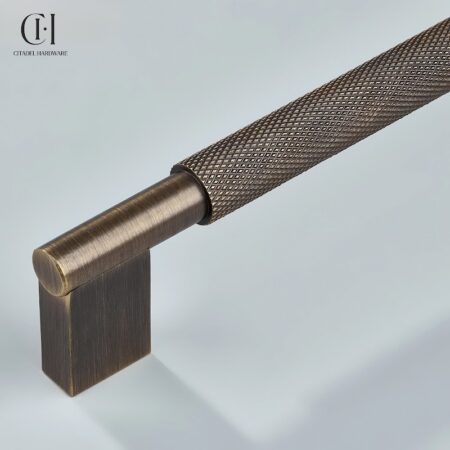 Aion Knurled Antique Bronze by Citadel Hardware