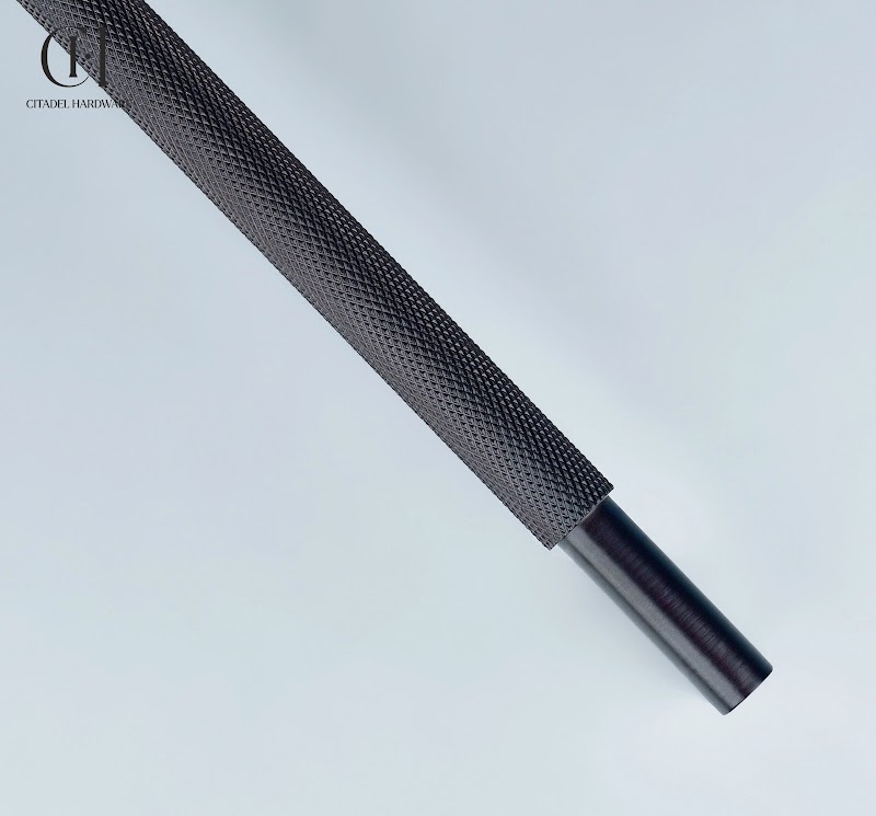 Aion Knurled Brass Cabinet Handle – Oil Rubbed Bronze - View 5