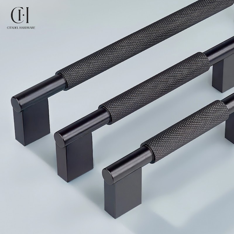 Aion Knurled Brass Cabinet Handle – Oil Rubbed Bronze - View 7