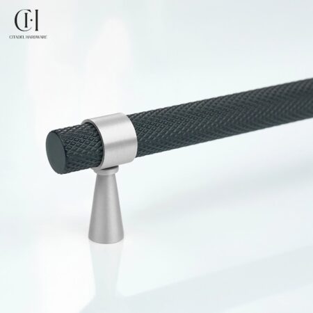 Canyox Knurled Black Silver by Citadel Hardware