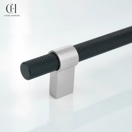 Celstyx Knurled Black Silver by Citadel Hardware