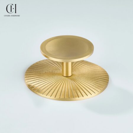 Astra Star Knurled Circular Plate Gold by Citadel Hardware