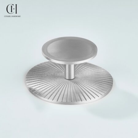 Astra Star Knurled Circular Plate Silver by Citadel Hardware