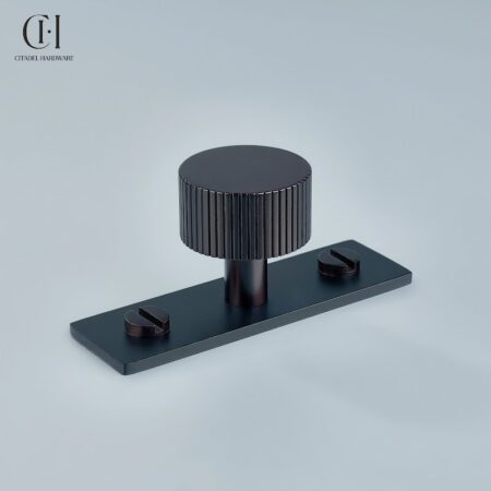 Keld Linear Knurled Backplate Oil Rubbed Bronze by Citadel Hardware