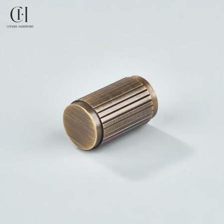 Keld Linear Knurled Cylinder Antique Bronze by Citadel Hardware