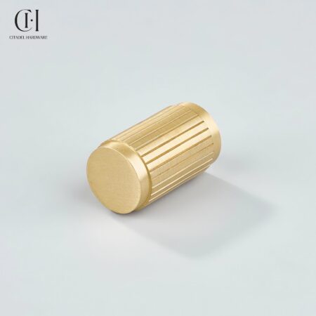 Keld Linear Knurled Cylinder Gold by Citadel Hardware
