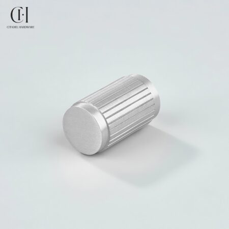 Keld Linear Knurled Cylinder Silver by Citadel Hardware