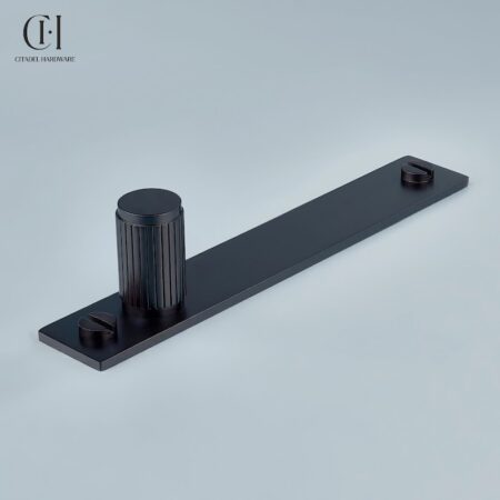 Keld Linear Knurled Cylinder Backplate Oil Rubbed Bronze by Citadel Hardware