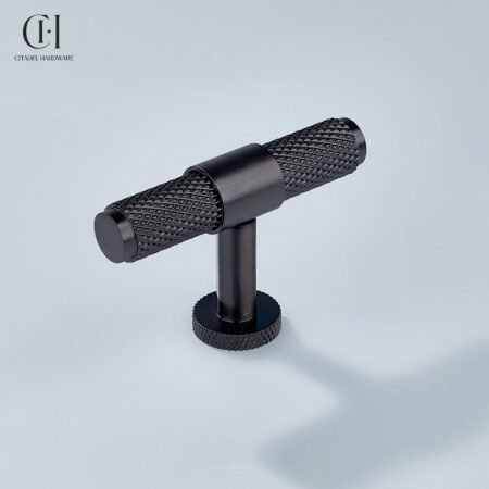 Riven Knurled T-knob Oil Rubbed Bronze by Citadel Hardware