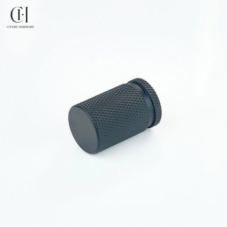 Riven Knurled Cylinder Black by Citadel Hardware