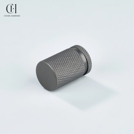 Riven Knurled Cylinder Gunmetal by Citadel Hardware