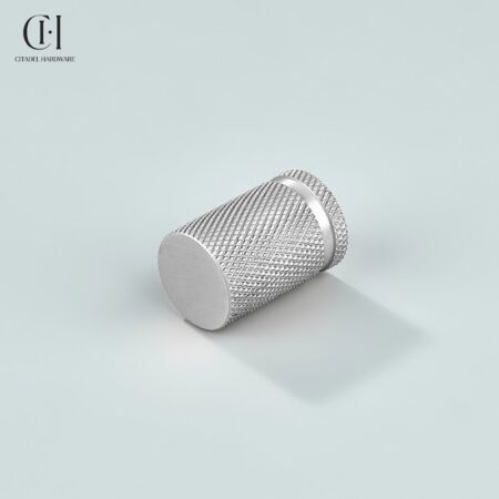 Riven Knurled Cylinder Silver by Citadel Hardware