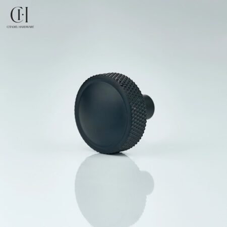 Fenn Knurled Round Black by Citadel Hardware