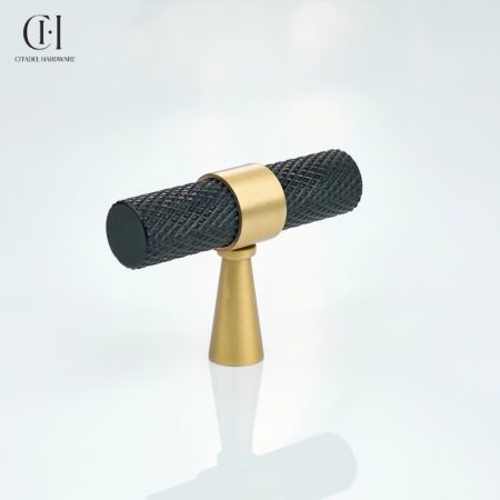 Sten Knurled T-knob Black Gold by Citadel Hardware