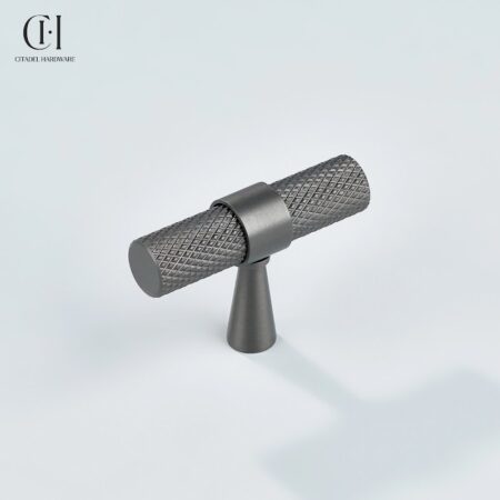 Sten Knurled T-knob Gunmetal by Citadel Hardware