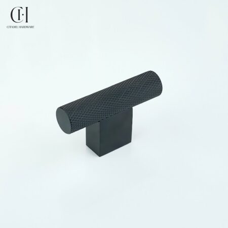 Daxon Knurled T-knob Black by Citadel Hardware