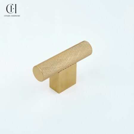 Daxon Knurled T-knob Gold by Citadel Hardware