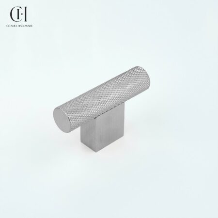 Daxon Knurled T-knob Silver by Citadel Hardware