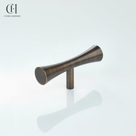 Vesko Curve T-knob Antique Bronze by Citadel Hardware