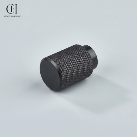 Vance Knurled Cylinder Black by Citadel Hardware