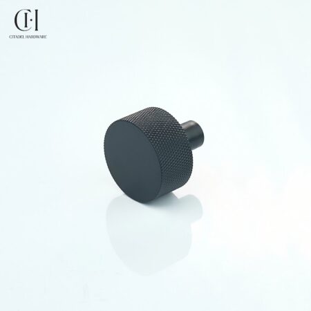 Lumen Knurled Round Black by Citadel Hardware