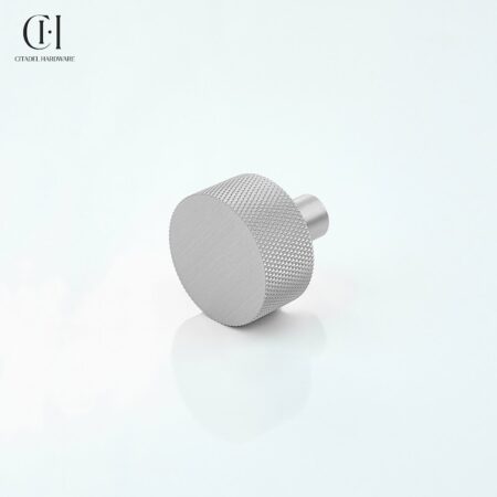 Lumen Knurled Round Silver by Citadel Hardware