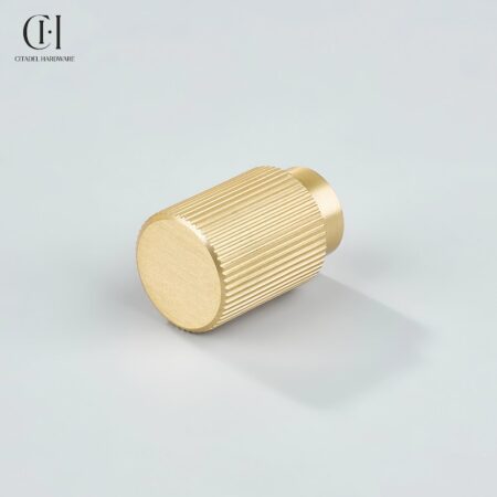 Crest Linear Knurled Cylinder Gold by Citadel Hardware