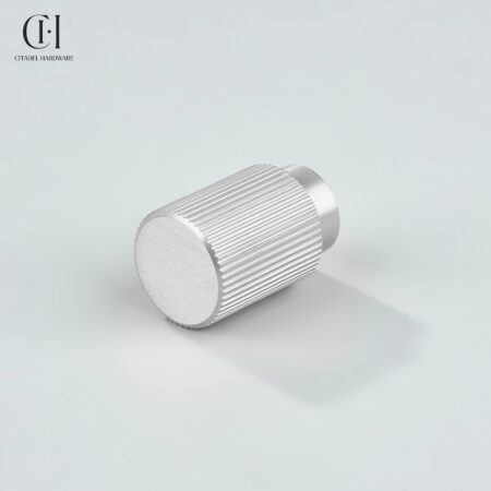 Crest Linear Knurled Cylinder Silver by Citadel Hardware