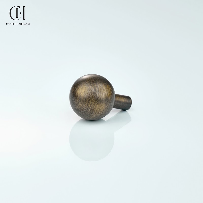 Orva Ball Antique Bronze by Citadel Hardware