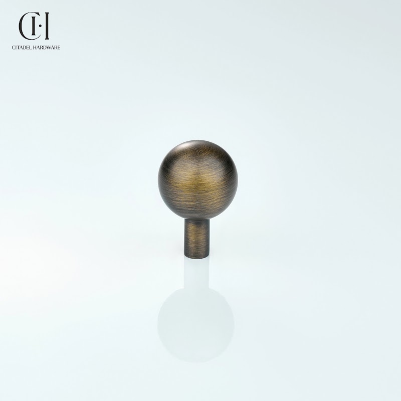 Orva Solid brass Ball Knob – Antique Bronze - View 4