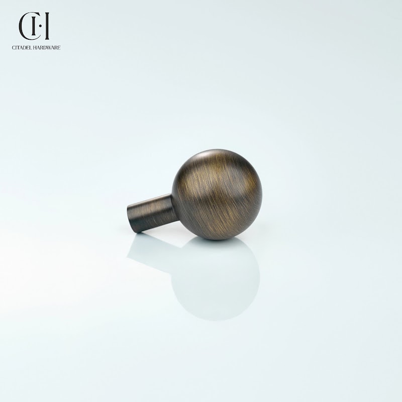Orva Solid brass Ball Knob – Antique Bronze - View 5