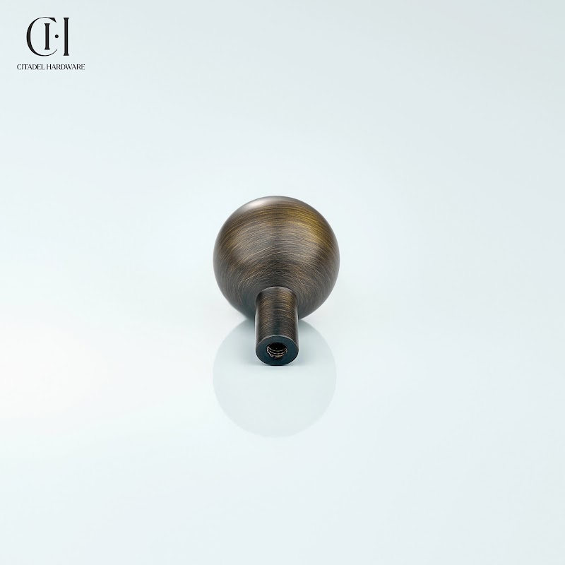 Orva Solid brass Ball Knob – Antique Bronze - View 6