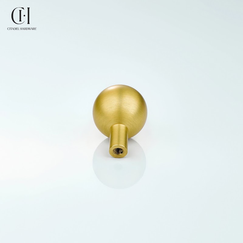 Orva Solid brass Ball Knob – Gold - View 7
