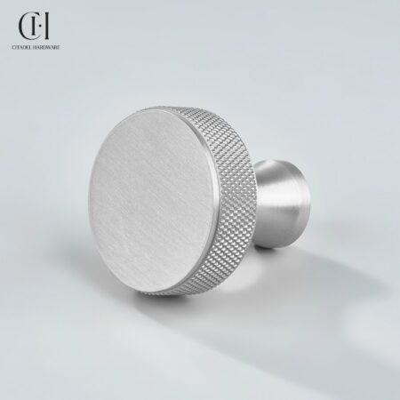 Meson Knurled Round Silver by Citadel Hardware