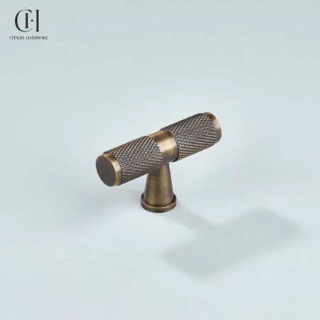 Polo Knurled T-knob Antique Bronze by Citadel Hardware