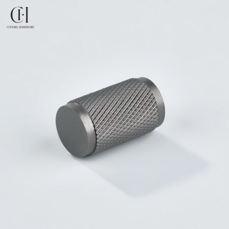Polo Knurled Cylinder Gunmetal by Citadel Hardware