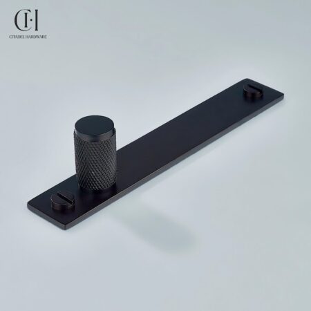 Polo Knurled Cylinder Backplate Oil Rubbed Bronze by Citadel Hardware