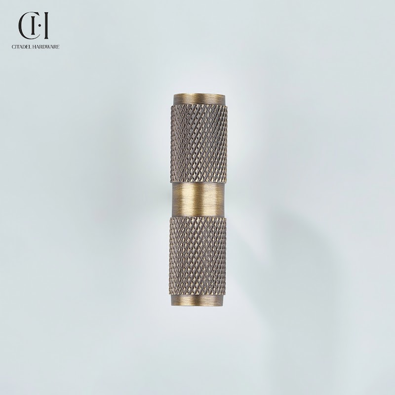 Alto Knurled Brass Cabinet T-Knob – Antique Bronze - View 5