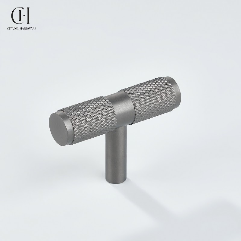 Alto Knurled T-knob Gunmetal by Citadel Hardware