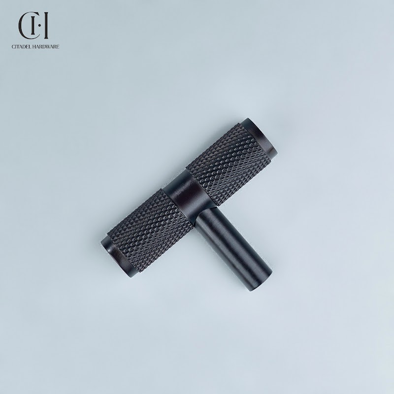 Alto Knurled Brass Cabinet T-Knob – Oil Rubbed Bronze - View 4